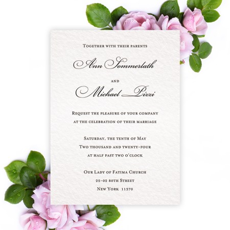 100 Letterpress Wedding invitations